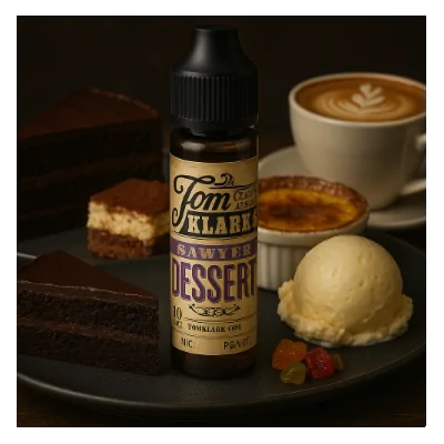 10 ml Tom Klark`s - Dessert - Longfill (DIY)10 ml Tom Klark`s - Frucht - Longfill (DIY)Geschmack:&nbsp;Wort „Dessert“ beschreibt es am besten: Schokoladentorte, Gebäck, Tiramisu, Eiscreme, kandierte Früchte, Crème Brulée, oder einfach ein Cappuccino.&nbsp;Inhaltstoffe: Propylenglycol (PG) E1520 (Ph. Eur.), natürliche/naturidentische Aromastoffe, NikotinFüllmenge: 10ml Aroma (Longfill-) Flasche bis zum Rand mit E-Zigaretten Basis auffüllenFlasche:&nbsp;60ml PET Flasche mit Kindersicherungsverschluß Mischungsverhältnis: 70 VG / 30 PG&nbsp;Aroma nie pur dampfen15147tom Klarks Liquid12,90&nbsp;CHFsmoke-shop.ch12,90&nbsp;CHF