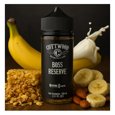 100ml Boss Reserve von Cuttwood Classic- shortfillLieferumfang: 100 ml Boss Reserve von CuttwoodGeschmack: Die echte Gourmet-Eliquide Finesse mit Getreide, Honig, gerösteten Nüssen und Bananen, und alles in einer cremigen Milch.120 ml Flasche mit 100 ml E-liquid gefüllt 0mg verstärktes Aroma (zum Pur dampfen oder zum beimischen von Nikotinshots 5932Cuttwood Liquids24,90 CHFsmoke-shop.ch24,90 CHF