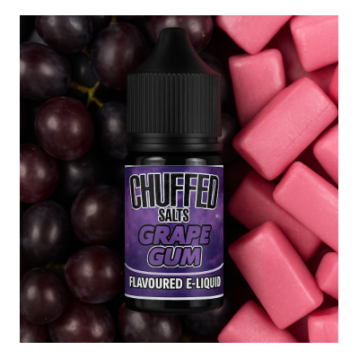 Chuffed Salts - Grape Gum 10ml - vers. NikotinstärkenChuffed Salts - Grape Gum 10ml - 10 mgGrape Gum von Chuffed Salts ist eine süße Mischung aus saftigen, süßen und herben Trauben beim Einatmen, ergänzt durch einen köstlichen Kaugummigeschmack beim Ausatmen. 50/50 15734Chuffed Premium UK Liquids4,50 CHFsmoke-shop.ch4,50 CHF Chuffed Salts - Grape Gum 10ml - vers. NikotinstärkenChuffed Salts - Grape Gum 10ml - 10 mgGrape Gum von Chuffed Salts ist eine süße Mischung aus saftigen, süßen und herben Trauben beim Einatmen, ergänzt durch einen köstlichen Kaugummigeschmack beim Ausatmen. 50/50 15734Chuffed Premium UK Liquids4,50 CHFsmoke-shop.ch4,50 CHF
