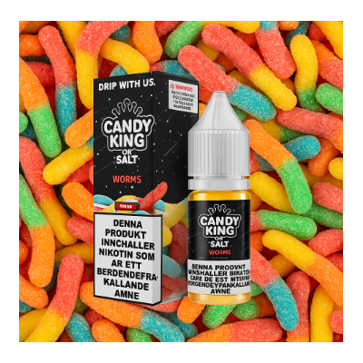 Candy King Salt Worms 10ml - 20mg NikotinsalzLieferumfang: Candy King Salt Worms 10ml - 20mg NikotinsalzWorms Salts von Candy King ist eine entzückende Wiedergabe der klassischen gummiartigen Krabbler, die Sie kennen und lieben. Genießen Sie eine lebendige Explosion von fruchtigen Aromen, die einen sensationellen süß-sauren Geschmack liefern, der Ihren Gaumen jedes Mal, wenn Sie dampfen, verführen wird.Worms Salts von Candy King wird als 10ml Nikotinsalz geliefert und enthält entweder 10mg oder 20mg Nikotin.50% 50% PG /VGWorms von Candy King kommt als 10ml Nikotin-Salz mit entweder 10mg oder 20mg Nikotin.10735candy king3,90 CHFsmoke-shop.ch3,90 CHF Candy King Salt Worms 10ml - 20mg NikotinsalzLieferumfang: Candy King Salt Worms 10ml - 20mg NikotinsalzWorms Salts von Candy King ist eine entzückende Wiedergabe der klassischen gummiartigen Krabbler, die Sie kennen und lieben. Genießen Sie eine lebendige Explosion von fruchtigen Aromen, die einen sensationellen süß-sauren Geschmack liefern, der Ihren Gaumen jedes Mal, wenn Sie dampfen, verführen wird.Worms Salts von Candy King wird als 10ml Nikotinsalz geliefert und enthält entweder 10mg oder 20mg Nikotin.50% 50% PG /VGWorms von Candy King kommt als 10ml Nikotin-Salz mit entweder 10mg oder 20mg Nikotin.10735candy king3,90 CHFsmoke-shop.ch3,90 CHF
