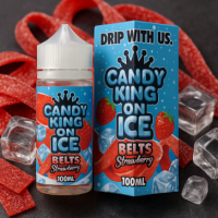 100 ml Candy King on ICE - Belts StrawberryLieferumfang: 100 ml Candy King ICE eJuice - BeltsSüsse &amp; saure  Erdbeer Süssigekeiten mit einem Hauch ICE80% VG5074candy king18,90 CHFsmoke-shop.ch18,90 CHF