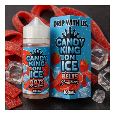 100 ml Candy King on ICE - Belts StrawberryLieferumfang: 100 ml Candy King ICE eJuice - BeltsSüsse &amp; saure  Erdbeer Süssigekeiten mit einem Hauch ICE80% VG5074candy king18,90 CHFsmoke-shop.ch18,90 CHF