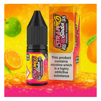 Strapped Sodas Nic Salt - Proper Punchy 10ml - 20mgLieferumfang: Strapped Sodas Nic Salt - Proper Punchy 10ml - 20mgProper Punchy von Strapped Sodas ist ein kraftvolles E-Liquid mit den fruchtigen Aromen von Zitrusorange, spritzigem Pfirsich und scharfen grünen Äpfeln, getränkt in sprudelnder Fruchtsoda. Dieses Vape schmeckt nicht nur großartig, sondern hat auch ein erfrischendes Aroma.&nbsp;&nbsp;Proper Punchy von Strapped Sodas wird als 10mg &amp; 20mg Nikotin pro 10ml Flasche geliefert.&nbsp;50% | 50% VG / PG&nbsp;13627Strapped5,90&nbsp;CHFsmoke-shop.ch5,90&nbsp;CHF