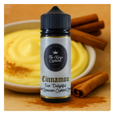 The Kings Custard - Cinnamon - 0mg 100ml ShortfillLieferumfang: The Kings Custard - Cinnamon - 0mg 100ml ShortfillGeschmack: Tradition mit einem Twist. Das charakteristische King's OG-Aroma wird mit den warmen, duftenden Noten von Zimt verfeinert. Ein Winterwärmer, der Ihre Geschmacksknospen an jedem Tag des Jahres verwöhnt.The Kings Custard - Cinnamon 0mg 100ml Shortfill E-Liquid ist eine köstliche buttrige Pudding mit einem Zimtnoten Rand. Das Liquid ist ein 100ml kurze Füllung und ein Nikotin frei e Flüssigkeit.30pg/70vg High VG 15165The Kings Custard - UK Premium24,90 CHFsmoke-shop.ch24,90 CHF The Kings Custard - Cinnamon - 0mg 100ml ShortfillLieferumfang: The Kings Custard - Cinnamon - 0mg 100ml ShortfillGeschmack: Tradition mit einem Twist. Das charakteristische King's OG-Aroma wird mit den warmen, duftenden Noten von Zimt verfeinert. Ein Winterwärmer, der Ihre Geschmacksknospen an jedem Tag des Jahres verwöhnt.The Kings Custard - Cinnamon 0mg 100ml Shortfill E-Liquid ist eine köstliche buttrige Pudding mit einem Zimtnoten Rand. Das Liquid ist ein 100ml kurze Füllung und ein Nikotin frei e Flüssigkeit.30pg/70vg High VG 15165The Kings Custard - UK Premium24,90 CHFsmoke-shop.ch24,90 CHF
