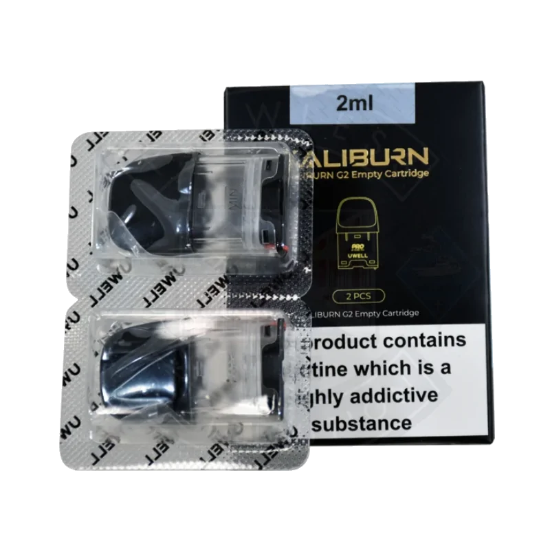 2x Caliburn G Pod - 2ml Ersatzkartuschen von UwellLieferumfang: 2x Caliburn G Pod - Ersatzkartuschen von UwellDie passenden Ersatzkartuschen für das Caliburn G2 Pod Kit besitzen ein Fassungsvermögen von 2 ml und wurden mit einem verstellbaren&nbsp;Airflow&nbsp;System ausgestattet. Bestückt werden sie mit dem G2 Ersatzcoils von Uwell, welche in verschiedenen Widerständen erhältlich sind.Eigenschaften:2ml Juice CapacityCaliburn G-Coils Kompatibel (nicht im Lieferumfang enthalten)&nbsp;ohne Verdampferkopfkompatibel mit Claiburn G Verdampferköpfe16724Uwell 5,50&nbsp;CHFsmoke-shop.ch5,50&nbsp;CHF