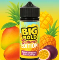 Big Bold Summer - Mango, Pineapple & Passionfruit 0mg 100ml ShortfillBig Bold Summer Edition - Mango, Pineapple &amp; Passionfruit 0mg 100ml ShortfillBig Bold Summer Edition - Mango, Ananas &amp; PassionsfruchtNikotin: 0mg (Nikotin Shot kompatibel)Flasche: 120ml Flasche mit 100ml Liquid, Platz für 2 x Nic Shots12881Big Bold Premium Liquids UK19,90 CHFsmoke-shop.ch19,90 CHF
