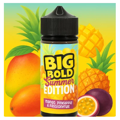 Big Bold Summer - Mango, Pineapple & Passionfruit 0mg 100ml ShortfillBig Bold Summer Edition - Mango, Pineapple & Passionfruit 0mg 100ml ShortfillBig Bold Summer Edition - Mango, Ananas & PassionsfruchtNikotin: 0mg (Nikotin Shot kompatibel)Flasche: 120ml Flasche mit 100ml Liquid, Platz für 2 x Nic Shots12881Big Bold Premium Liquids UK19,90 CHFsmoke-shop.ch19,90 CHF Big Bold Summer - Mango, Pineapple & Passionfruit 0mg 100ml ShortfillBig Bold Summer Edition - Mango, Pineapple & Passionfruit 0mg 100ml ShortfillBig Bold Summer Edition - Mango, Ananas & PassionsfruchtNikotin: 0mg (Nikotin Shot kompatibel)Flasche: 120ml Flasche mit 100ml Liquid, Platz für 2 x Nic Shots12881Big Bold Premium Liquids UK19,90 CHFsmoke-shop.ch19,90 CHF