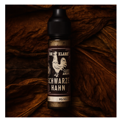 10 ml Tom Klark`s - schwarzer Hahn - Longfill (DIY)10 ml Tom Klark`s - schwarzer Hahn - Longfill (DIY)Geschmack: Der Schwarzer Hahn vom Berliner Hersteller Tom Klarks ist seine erste reine Tabak-Kreation, die ausschliesslich aus dem Zusammenspiel verschiedener Tabakaromen entstanden ist. Das Besondere ist, dass diese Kreation durch ihren authentischen Tabakgeschmack das Nikotinverlangen beim Dampfen veringert.Das macht den Schwarzen Hahn zu einem hervorragenden Liquid für alle Tabakliebhaber und alle, die ihren Nikotinkonsum reduzieren möchten. Inhaltstoffe: Propylenglycol (PG) E1520 (Ph. Eur.), natürliche/naturidentische Aromastoffe, NikotinFüllmenge: 10ml Aroma (Longfill-) Flasche bis zum Rand mit E-Zigaretten Basis auffüllenFlasche: 60ml PET Flasche mit Kindersicherungsverschluß Mischungsverhältnis: 70 VG / 30 PG Aroma nie pur dampfen15309tom Klarks Liquid12,90 CHFsmoke-shop.ch12,90 CHF