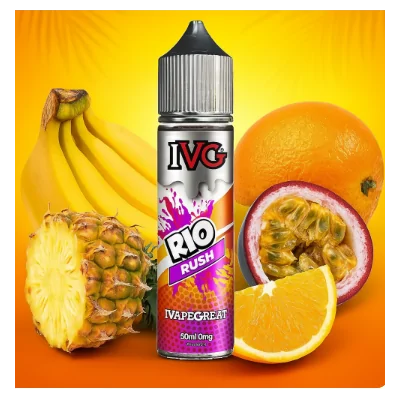 50 ml - RIO RUSH- I Vape Great (I VG) Classic - shortfillRio Rush ist eine Mischung aus Orangen-, Ananas-, Bananen- und Passionsfruchtgeschmack, die Ihre Geschmacksnerven in ein tropisches Paradies versetzt.&nbsp;&nbsp;50 ml - RIO RUSH- I Vape Great (I VG) ClassicGeschmack:&nbsp;Rio Rush ist eine Mischung aus Orangen-, Ananas-, Bananen- und Passionsfruchtgeschmack, die Ihre Geschmacksnerven in ein tropisches Paradies versetzt.&nbsp;I VG - Vimade Fusion E Flüssigkeit kommt als 50ml kurze Füllung vaping e Flüssigkeit mit 0mg Nikotin. Es gibt Raum für Nikotin hinzugefügt werden.70% / 30% | VG / PG12891I VG (I Vape Great) Premium Liquids16,90&nbsp;CHFsmoke-shop.ch16,90&nbsp;CHF
