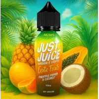 Just Juice Exotic - Pineapple Papaya & Coconut 50ml Shortfill e-liquidJust Juice Exotic - Pineapple Papaya &amp; Coconut 50ml Shortfill e-liquidJust Juice Pineapple, Papaya &amp; Coconut ist eine aufregende und exotische Mischung, die den tropischen Geschmack von frischer Ananas, Papayas und erfrischender Kokosnuss vereint.Pineapple Papaya &amp; Coconut von Just Juice kommt als 50ml Vape-Saft mit 0 Nikotin. Es gibt Platz für Nikotin, wenn Sie es brauchen. PG / VG 30 / 70 - 00mg Überdosisertes E-LiquidE-Liquide 50ML 0MG BoostMade in Malaysia - 70 VG14579Just Juice - Superier E-Liquids11,00 CHFsmoke-shop.ch11,00 CHF