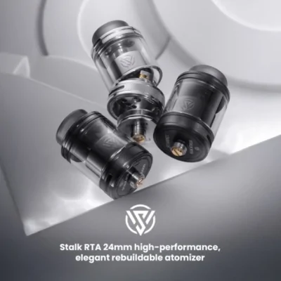 Stalk RTA 24mm - Republic Of Vape (Selbstwickelverdampfer)Der Stalk RTA von Republic of Vape, das Ergebnis der Zusammenarbeit mit Mike Vapeshouse, ist ein leistungsstarker und eleganter rekonstruierbarer Atomizer, der für anspruchsvolle Dampfer entwickelt wurde.Postless Single Coil Tray: Großer Platz für eine einfache und schnelle Montage der Coils.3ml Fassungsvermögen und Befüllung von oben mit einem ergonomischen und auslaufsicheren System.Einstellbare Dual Airflow mit interner Strömung direkt zum Coil, perfekt für RDL- bis DL-Züge.Austauschbares Drip Tip 810, DL vorinstalliert, RDL inbegriffen.Hergestellt aus hochwertigen Materialien für maximale Haltbarkeit und ein elegantes Design.24 mm Durchmesser, perfekter Standard für die meisten existierenden Mods.16749Republic of Vape31,40 CHFsmoke-shop.ch31,40 CHF Stalk RTA 24mm - Republic Of Vape (Selbstwickelverdampfer)Der Stalk RTA von Republic of Vape, das Ergebnis der Zusammenarbeit mit Mike Vapeshouse, ist ein leistungsstarker und eleganter rekonstruierbarer Atomizer, der für anspruchsvolle Dampfer entwickelt wurde.Postless Single Coil Tray: Großer Platz für eine einfache und schnelle Montage der Coils.3ml Fassungsvermögen und Befüllung von oben mit einem ergonomischen und auslaufsicheren System.Einstellbare Dual Airflow mit interner Strömung direkt zum Coil, perfekt für RDL- bis DL-Züge.Austauschbares Drip Tip 810, DL vorinstalliert, RDL inbegriffen.Hergestellt aus hochwertigen Materialien für maximale Haltbarkeit und ein elegantes Design.24 mm Durchmesser, perfekter Standard für die meisten existierenden Mods.16749Republic of Vape31,40 CHFsmoke-shop.ch31,40 CHF