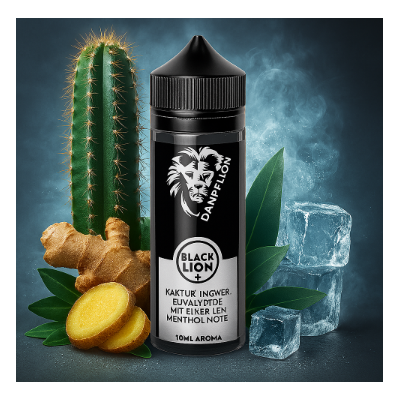 Dampflion Aroma 10ml Black Lion+ (Longfill - DIY)Lieferumfang:1x Dampflion Aroma 10ml Black Lion+Die erste Aromenlinie vom Youtuber Roman alias "Dampflion". Leckere kombinierte Geschmacksrichtungen, die ausgiebig vorab getestet wurden, man hat hier nix dem Zufall überlassen. Geschmack: Kaktus, Ingwer und Eukalyptus mit einer leichten Menthol Note Dosierung: 8% bis 11% (je nach Bedarf) 5-10 Tage ReifezeitAromen niemals PUR dampfen ! 4174Dampflion14,90 CHFsmoke-shop.ch14,90 CHF