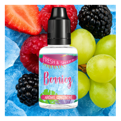 Berriez Concentré Fresh & Sweet Aromea 30ml (DIY)Lieferumfang: Berriez Concentré Fresh &amp; Sweet Aromea 30ml (DIY)Berriez ist ein 30ml-Konzentrat, das den Geschmack von roten Früchten mit dem Geschmack von weißen Trauben verbindet, was zu einem überraschenden Ergebnis führt. Diese Kombination wird durch einen Hauch von Frische ergänzt.Konzentrierte Aroma in einer Basis verdünnt werden.Aromen nie pur dampfen! Zum selbermischen mit Base 13783Aromea - DIY Aroma - Frankreich11,90 CHFsmoke-shop.ch11,90 CHF