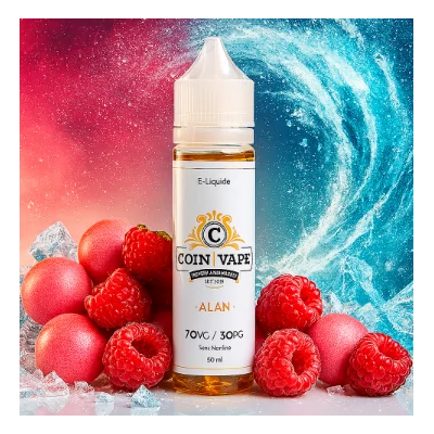 50 ml ALAN - von COIN VAPE BY SAVOUREA - shortfill 0mgLieferumfang: 50 ml Alan - von COIN VAPE BY SAVOUREAEntdecken Sie die Coin Vape Liquids von Savourea im praktischen Shortfill Format mit 50ml Liquid! Alan ist ein süsses Liquid mit den zuckrigen Aromen eines Kaugummis mit dem Geschmack von roten Beeren und einem Hauch von Menthol.60ml Flasche mit 50ml hochdosiertem Aroma. Zum Verdünnen mit Nikotin-Shots (20mg/ml) für den gewünschten Nikotingehalt: 1 Shot für 3mg/ml und 2 Shots für 6mg/ml. Bei mehreren Shots muss ein grösserer Behälter vorgesehen werden.PG/VG-Verhältnis: 30/70.Hergestellt in Frankreich.9148Coin Vapes11,80 CHFsmoke-shop.ch11,80 CHF 50 ml ALAN - von COIN VAPE BY SAVOUREA - shortfill 0mgLieferumfang: 50 ml Alan - von COIN VAPE BY SAVOUREAEntdecken Sie die Coin Vape Liquids von Savourea im praktischen Shortfill Format mit 50ml Liquid! Alan ist ein süsses Liquid mit den zuckrigen Aromen eines Kaugummis mit dem Geschmack von roten Beeren und einem Hauch von Menthol.60ml Flasche mit 50ml hochdosiertem Aroma. Zum Verdünnen mit Nikotin-Shots (20mg/ml) für den gewünschten Nikotingehalt: 1 Shot für 3mg/ml und 2 Shots für 6mg/ml. Bei mehreren Shots muss ein grösserer Behälter vorgesehen werden.PG/VG-Verhältnis: 30/70.Hergestellt in Frankreich.9148Coin Vapes11,80 CHFsmoke-shop.ch11,80 CHF