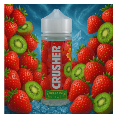 Crusher Strawberry Kiwi Ice 100ml 0mg (New Look)Crusher Strawberry &amp; Kiwi Ice bietet den Geschmack von reifen Erdbeeren, Kiwi und Ananas gemischt und serviert in kühlen eisigen Slush.Crusher Strawberry &amp; Kiwi Ice E-Flüssigkeit kommt als 100ml vaping Saft mit 0 Nikotin. Es gibt Raum für Nikotin hinzugefügt werden, wenn gewünscht.Aroma:  Erdbeere, Kiwi , IceInhalt: 100 ml überdosiert in einer 120 ml PlastikflascheMischungsverhältnis: 70% VG / 30% PGInhaltsstoffe: Propylenglycol, Glycerin, versch. Aromen, Wasser13350Crusher E-LIquid22,90 CHFsmoke-shop.ch22,90 CHF