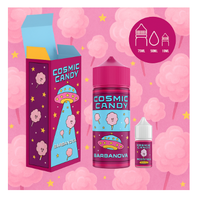 50ml + 10ml Barbanova Cosmic Candy - 3mg (ink. Shot)Geschmack: ZuckerwattePG/VG: 50/50Secret's lab nimmt uns mit in die entlegensten Winkel der Galaxie, um Barbanova zu entdecken, einen Jahrmarktplaneten, der sich auf den Geschmack von Zuckerwatte spezialisiert hat. Ein süßer und leckerer Genuss. Die Flasche ist mit 50ml gefüllt und wird in einer Packung mit einem Booster verkauft. Das Endprodukt ist 60ml groß und enthält 3mg Nikotin.14094Secret Lab - Frankreich8,50 CHFsmoke-shop.ch8,50 CHF
