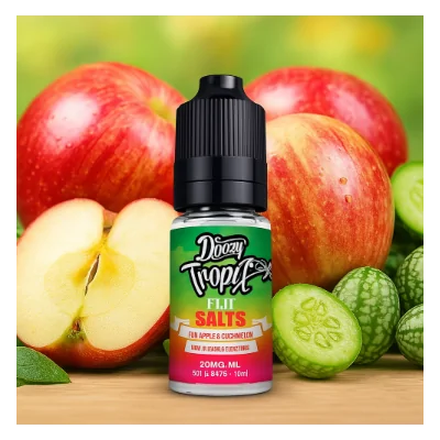 Doozy Vape Tropix Salt Fiji 10ml - 20mgFiji von Doozy Vape ist eine hypnotisierende Kombination aus knusprigen Fuji-Äpfeln und süßer Cucamelon mit einem Hauch von Gurke. Es ist wirklich Perfektion in einer Flasche, jede Frucht liefert eine frische und fruchtige tropische Essenz. Ein Geschmack wie kein anderer!Fiji von Doozy Salts gibt es als Nikotinsalz mit 10 mg oder 20 mg Nikotin.50% | VG / PG9820Doozy Liquids5,50&nbsp;CHFsmoke-shop.ch5,50&nbsp;CHF