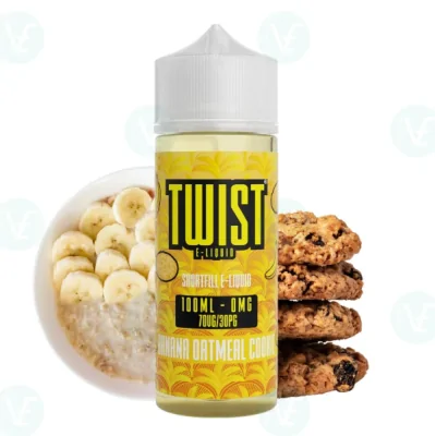 Twist Juice - Banana Oatmeal Cookie 0mg 100ml ShortfillTwist Juice - Banana Oatmeal Cookie 0mg 100ml ShortfillGeschmack:  Banana Cookie70% V- Inhalt: 100mL Einhorn-Flasche- PG: 30%- VG: 70%- Formulierung: Freebase Nikotin- Kindersicherer VerschlussDies sind 100ml 0mg E-Liquid, geliefert in einer 120ml Shortfill Flasche, die Platz für 2 x 18mg Nikotinshots lässt, um 120ml 3mg Liquid zu bekommen15344Twisted Lollies - UK Shortfill19,90 CHFsmoke-shop.ch19,90 CHF