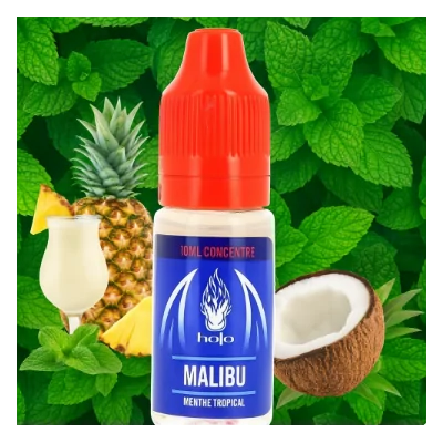 10 ml AROMA Malibu von Halo USA (DIY)Lieferumfang: 10ml&nbsp;Malibu Aroma von Halo USAAroma nicht pur dampfen ! Zum selbermischen geeignetDosierung: 15-25% Geschmack: Malibu Halo Aroma bietet einen Minzgeschmack, der als Pina Colada beschrieben wird und mit Ananas und&nbsp;Coco&nbsp;vermischt ist. süßes und angenehmes Aroma, das den Urlaub am Strand erinnert! Sehr erfrischend5000Halo USA Liquids 4,00&nbsp;CHFsmoke-shop.ch4,00&nbsp;CHF
