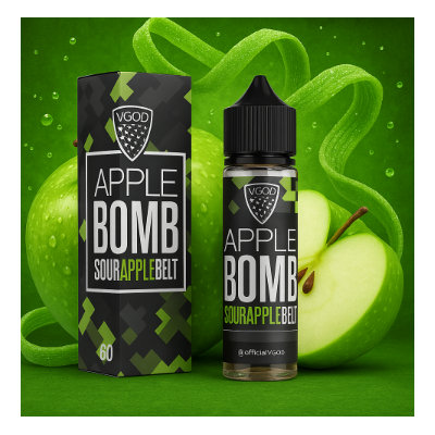 50ml Apple Bomb - Sour Apple Belt - shotfill von VGOD 0 mg50ml Apple Bomb - shotfill von 50 ml Cubano von VGOD 0 mgGeschmack: "Ein fantastischer, unwiderstehlicher Apfel Geschmack wartet darauf von Ihnen entdeckt zu werden.Inhalt: 50ml Liquid in einer 60ml Chubby Flasche9150Vgod 11,30 CHFsmoke-shop.ch11,30 CHF