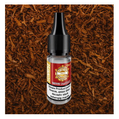 The Bro`s - Tabakliquids - Nikotinsalz - vers. Auswahl je 10ml - 20mgThe Bro`s Nikotinsalz - SunriseDie neue Nikotinsalz Reihe passend zu den beliebten Tabak Longfill Aromen von The Bro`s. Ein perfekter, leichter Tabak steht mit dem Sunrise für Euch bereit.Sunrise: Ein perfekter, leichter Tabak steht mit dem Sunrise für Euch bereit.Cognac: Die neue Nikotinsalz Reihe passend zu den beliebten Tabak Longfill Aromen von The Bro`s. Der perfekte Mix aus feinstem Tabak in und edlem Cognac. Ein absolutes Highlight! No. 1: Mit der No. 1 steht Euch ein perfekter dunkler Tabak in Perfektion bereit. Er besticht durch seinen herben und würzigen Geschmack.Classic: Ein unverfälschter holzig-würzig und zugleich nussige Tabak in Perfektion. Aroma: TabakNikotinmenge: 20 mg NikotinsalzInhalt: 10 mlDosierempfehlung: 50% VG / 50% PGInhaltsstoffe: Propylenglycol, Glycerin, Aromen10979The Bro's3,50 CHFsmoke-shop.ch3,50 CHF The Bro`s - Tabakliquids - Nikotinsalz - vers. Auswahl je 10ml - 20mgThe Bro`s Nikotinsalz - SunriseDie neue Nikotinsalz Reihe passend zu den beliebten Tabak Longfill Aromen von The Bro`s. Ein perfekter, leichter Tabak steht mit dem Sunrise für Euch bereit.Sunrise: Ein perfekter, leichter Tabak steht mit dem Sunrise für Euch bereit.Cognac: Die neue Nikotinsalz Reihe passend zu den beliebten Tabak Longfill Aromen von The Bro`s. Der perfekte Mix aus feinstem Tabak in und edlem Cognac. Ein absolutes Highlight! No. 1: Mit der No. 1 steht Euch ein perfekter dunkler Tabak in Perfektion bereit. Er besticht durch seinen herben und würzigen Geschmack.Classic: Ein unverfälschter holzig-würzig und zugleich nussige Tabak in Perfektion. Aroma: TabakNikotinmenge: 20 mg NikotinsalzInhalt: 10 mlDosierempfehlung: 50% VG / 50% PGInhaltsstoffe: Propylenglycol, Glycerin, Aromen10979The Bro's3,50 CHFsmoke-shop.ch3,50 CHF