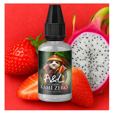 Kami Zero Sweet Edition Concentre Ultimate A&L 30ml (DIY)Geschmack: Erdbeere, DrachenfruchtKennen Sie schon Meister Kami und sein uraltes Rezept?Das berühmte Konzentrat ist wieder da, mit seinen berühmten Geschmacksrichtungen Saure Drachenfrucht und Saftige Erdbeere, in der ZERO-Version. Das heißt, ohne frische Noten!Land FrankreichGeschmacksrichtungVerpackung Flacon PE 30ml avec bouchon sécurité enfantInhalt 30mlZiehzeit 2 - 3 TageEmpfohlene Dosierung ab 8%. 15294A&L Shakers Aromen11,90 CHFsmoke-shop.ch11,90 CHF