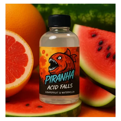 Acid Falls 200ml Shortfill Liquid by Piranha - shortfillAcid Falls 200ml Shortfill Liquid by PiranhaWassermelone&nbsp;mit Grapefruit verfeinert.&nbsp;Inhalt:200mlNikotingehalt: 0 mgMischverhältnis: 30% PG / 70% VGInhaltstoffe: Propylenglykol, pflanzliches Glyzerin, Aromen&nbsp;9810Berserker Blood Axe - Joe's Juice22,00&nbsp;CHFsmoke-shop.ch22,00&nbsp;CHF