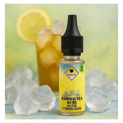 Bang Juice - RADIOACTEA KOOL E-LIQUID 10ml - 10mg NikotinBang Juice - RADIOACTEA KOOL E-LIQUID 10ml - Du benötigst eine Erfrischung? Dann sei bereit für einen eisgekühlten Zitroneneistee! Lieferumfang: 1x Bang Juice - RADIOACTEA KOOL E-LIQUID 10ml - 10mg NikotinMADE IN GERMANYBang Juice ein deutscher Hersteller aus Mainz und vertreiben unsere köstlichen Aromen und Liquids weltweit. Alle Aromen und Liquids werden ausschließlich in Deutschland hergestellt und durch erfahrene Experten im gesamten Herstellungsprozess begleitet. Durch ein spezielles Reifeverfahren werden die Qualität und der Geschmack der leckeren Flüssigkeiten ideal optimiert.Aroma: Eistee, Zitrone, KooladaInhalt: 10ml in 10ml FlascheNikotinmenge: 0mgInhaltsstoffe: Propylenglycol, Glycerin, Aromen13250Bangjuice6,50 CHFsmoke-shop.ch6,50 CHF