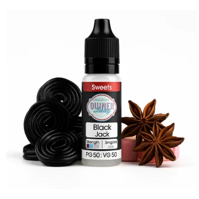 Black Jack - 10ml - Sweet von Dinner Lady - Liquid vers. NikotinstärkenLieferumfang: Black Jack - 10ml - Sweet von Dinner Lady - Liquid vers. NikotinstärkenDas Black Jack Liquid bringt den Geschmack eines Süsswarenladen Klassikers. Black Jack vereint Lakritze und Anis zu einem würzig - süssen Geschmack.Lieferumfang:PET-Flasche mit dünnem Tropfer und kindersicherem VerschlussInhalt: 10 mlArtikeltypNikotin, E-LiquidGeschmackSüss, Süssigkeiten, WürzigVerwendete AromenAnis, LakritzeInhaltsstoffeGlycerin E422, Künstliche Aromen, Naturidentische Aromen, Nikotin, Propylenglykol E1520Inhalt / Grösse10.0 mlFlaschengrösse10 mlPG% / VG% / H2O%50 / 50Nikotinstärke3 mg/ml, 6 mg/ml, 12 mg/ml 11390Dinner Lady4,10 CHFsmoke-shop.ch4,10 CHF Black Jack - 10ml - Sweet von Dinner Lady - Liquid vers. NikotinstärkenLieferumfang: Black Jack - 10ml - Sweet von Dinner Lady - Liquid vers. NikotinstärkenDas Black Jack Liquid bringt den Geschmack eines Süsswarenladen Klassikers. Black Jack vereint Lakritze und Anis zu einem würzig - süssen Geschmack.Lieferumfang:PET-Flasche mit dünnem Tropfer und kindersicherem VerschlussInhalt: 10 mlArtikeltypNikotin, E-LiquidGeschmackSüss, Süssigkeiten, WürzigVerwendete AromenAnis, LakritzeInhaltsstoffeGlycerin E422, Künstliche Aromen, Naturidentische Aromen, Nikotin, Propylenglykol E1520Inhalt / Grösse10.0 mlFlaschengrösse10 mlPG% / VG% / H2O%50 / 50Nikotinstärke3 mg/ml, 6 mg/ml, 12 mg/ml 11390Dinner Lady4,10 CHFsmoke-shop.ch4,10 CHF