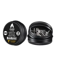 Fused Clapton Coils Ni80 0.30 Ohm (10pcs) - Blaze - Thunder Cloud x Mike VapesFused Clapton Coils Ni80 0.30 Ohm (10pcs) - Thunder Cloud x Mike VapesVormontierte Ni80-Coils, die perfekt für den Blaze Solo 2 RTA geeignet sind.3-Core Clapton: 29G×3+38G.5 Umdrehungen auf einer 3.0mmØ Achse.Wert von 0.30Ω bei Single Coil.Verkauft in Schachteln mit 10Stk.16820Thunder Cloud x EL MONO VAPEADO R11,90 CHFsmoke-shop.ch11,90 CHF