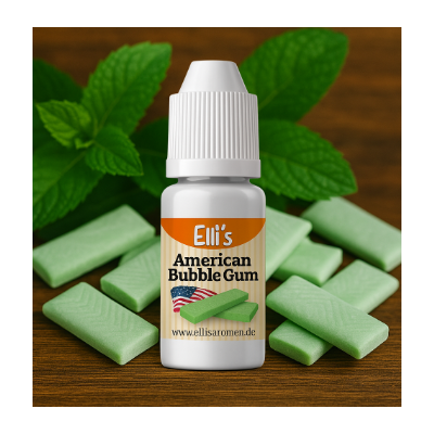 10 ml - American Bubble Gum - Ellis Lebensmittel Aroma (DIY)American Bubble Gum - Ellis Lebensmittel Aroma (DIY) Geschmack: Minz Kaugummi10ml Flasche  15082Ellis Aromen6,40 CHFsmoke-shop.ch6,40 CHF