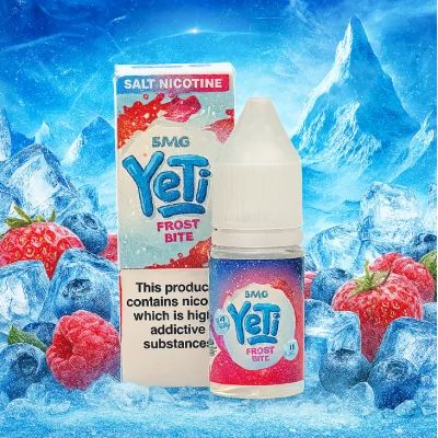 Yeti Nikotinsalz - Frost Bite 10ml E Liquid 20mg 10mlLieferumfang: 1x Yeti Nikotinsalz - Frost Bite 10ml E Liquid 20mg 10mlBiss zurück mit dieser Eisberg-zerstörenden Beeren-Bonanza. Ein super Fruchtkollektiv mit dem einzigartigen Yeti Chill.Frost Bite von Yeti Salt enthält 5/10/20mg Nikotin pro 10ml Flasche.Inhalt: 10 mlNikotingehalt: 20mg Mischverhältnis: 40% PG / 60% VGInhaltstoffe: Propylenglykol, pflanzliches Glyzerin, AromenVorteile Nikotinsalz:Schnelle NikotinaufnahmeSanfteres Gefühl im Hals, trotz höherer Dosierungneutralerer GeschmackOptimal nutzbar für POD Systeme oder MTL Tanks12302Yeti E-Liquid UK5,50 CHFsmoke-shop.ch5,50 CHF Yeti Nikotinsalz - Frost Bite 10ml E Liquid 20mg 10mlLieferumfang: 1x Yeti Nikotinsalz - Frost Bite 10ml E Liquid 20mg 10mlBiss zurück mit dieser Eisberg-zerstörenden Beeren-Bonanza. Ein super Fruchtkollektiv mit dem einzigartigen Yeti Chill.Frost Bite von Yeti Salt enthält 5/10/20mg Nikotin pro 10ml Flasche.Inhalt: 10 mlNikotingehalt: 20mg Mischverhältnis: 40% PG / 60% VGInhaltstoffe: Propylenglykol, pflanzliches Glyzerin, AromenVorteile Nikotinsalz:Schnelle NikotinaufnahmeSanfteres Gefühl im Hals, trotz höherer Dosierungneutralerer GeschmackOptimal nutzbar für POD Systeme oder MTL Tanks12302Yeti E-Liquid UK5,50 CHFsmoke-shop.ch5,50 CHF