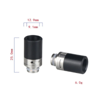 Edelstahl DripTip mit Delrin Aufsatz -510- Airflow 25mmEdelstahl DripTip mit Delrin Aufsatz - Air FlowAussendurchmesser13 mmInnendurchmesser9.0 mmLänge25 mmMaterialDelrin, EdelstahlO-Ringe1x O-Ring16371Drip Tip5,00 CHFsmoke-shop.ch5,00 CHF