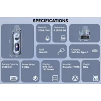 Pack Pod Gemini - 80 Watt - 2400 mAh - USB C - Vandy Vape - vers. FarbenPack Pod Gemini - Vandy Vape - vers. FarbenDer Gemini von Vandy Vape ist ein kompakter, aber dennoch sehr leistungsstarker Pod mit extremer Vielseitigkeit und setzt neue Maßstäbe!Integrierter 2400-mAh-Akku, der über USB-C aufgeladen wird.Einstellbare Leistung von 5 bis 80 Watt.Fassungsvermögen von 5,5 ml und seitliche Befüllung.In die Kartusche integrierter Twin Core Dual Mesh-Widerstand mit außergewöhnlicher Intensität.Kompatibel mit Kartuschen der Gemini-Serie und der BB Box RBA-Kartusche (nicht im Lieferumfang enthalten).Einstellbarer Airflow, perfekt für MTL- bis DL-Züge.Klares und gut lesbares 0,96-Zoll-TFT-Display.Robuste Konstruktion aus Zinklegierung und PCTG.16856Vandy Vape Full Steam Ahead33,60 CHFsmoke-shop.ch33,60 CHF