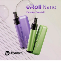 Pack eRoll Nano Pod - 800 mAh - USB C - MTL -Starterkit - JoyetechPack eRoll Nano Pod - 800 mAh - USB C - MTL -Starterkit - JoyetechNano, diese Version des eRoll-Pods trägt ihren Namen zu Recht. Trotz ihrer sehr kompakten Größe steht sie in puncto Leistung in nichts nach.Integrierter Akku mit 310 mAh (Pen) und 800 mAh (Powerbank), Aufladung über USB-C.Die Leistung passt sich automatisch an die eingesetzte Kartusche an.Fassungsvermögen von 2 ml und seitliche Befüllung.In die Kartusche integrierter Mesh-Widerstand von 0,8 oder 1,0 Ohm.Nicht einstellbarer Airflow, perfekt für MTL-Züge.LED-Anzeigen für die verbleibende Akkulaufzeit.Kompatibel mit den Kartuschen der eRoll Nano-Serie.16860Joyetech35,90 CHFsmoke-shop.ch35,90 CHF
