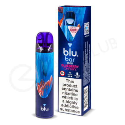 MY BLU BAR 1000 - Blueberry Cherry - 520 mAh - DisposableLieferumfang: 1x - MY BLU BAR 1000 - Blueberry CherryGeschmack: Blaubeere und KirscheBatteriekapazität 520mAhBatterietyp IntegriertEliquid Flavours BlueberryMade in UKPuff Count 1000 Puffs16867my blu6,20 CHFsmoke-shop.ch6,20 CHF