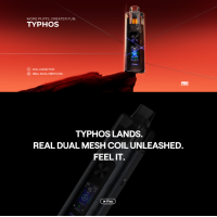 Pack Pod Typhos MTL/RDL - Uwell - 6 ml - 2000 mAh - USB C - 45 WattKraft, Kompaktheit und Leistung sind die Schlagworte, die den Typhos Pod von Uwell perfekt definieren.Eingebauter 2000mAh-Akku mit hoher Leistungsdichte, der über USB-C (Kabel nicht enthalten) schnell mit 2A aufgeladen werden kann.Einstellbare Leistung bis zu 45 Watt.Zwei Nutzungsmodi: Storm (starker Hit) und Waves (sanfte Aromen).Fassungsvermögen von 6ml und Befüllung von der Seite.In die Kartusche integrierter Dual Mesh-Widerstand in 3 Werten erhältlich: 0,3 (45W), 0,6 (25W) oder 0,8 Ohm (18W).Kompatibel mit den Patronen der Typhos-Serie.Einstellbare Airflow perfekt für MTL- bis DL-Züge.CoreShield Technologie gegen Auslaufen.Klares, gut lesbares 1,05" HD TFT-Display mit mehreren auswählbaren Themen.Aktivierung per Knopfdruck oder automatisch durch Inhalation.16873Uwell 32,00 CHFsmoke-shop.ch32,00 CHF