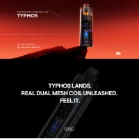 Pack Pod Typhos MTL/RDL - Uwell - 6 ml - 2000 mAh - USB C - 45 WattKraft, Kompaktheit und Leistung sind die Schlagworte, die den Typhos Pod von Uwell perfekt definieren.Eingebauter 2000mAh-Akku mit hoher Leistungsdichte, der über USB-C (Kabel nicht enthalten) schnell mit 2A aufgeladen werden kann.Einstellbare Leistung bis zu 45 Watt.Zwei Nutzungsmodi: Storm (starker Hit) und Waves (sanfte Aromen).Fassungsvermögen von 6ml und Befüllung von der Seite.In die Kartusche integrierter Dual Mesh-Widerstand in 3 Werten erhältlich: 0,3 (45W), 0,6 (25W) oder 0,8 Ohm (18W).Kompatibel mit den Patronen der Typhos-Serie.Einstellbare Airflow perfekt für MTL- bis DL-Züge.CoreShield Technologie gegen Auslaufen.Klares, gut lesbares 1,05" HD TFT-Display mit mehreren auswählbaren Themen.Aktivierung per Knopfdruck oder automatisch durch Inhalation.16873Uwell 34,90&nbsp;CHFsmoke-shop.ch34,90&nbsp;CHF