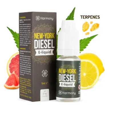 10 ml New York Diesel CBD Liquid von Meetharmony 100mgLieferumfang: 10 ml New York Diesel CBD Liquid von Meetharmony vers. StärkenVerschiedene CBD Stärken auswählbarGeschmack: New York Diesel von Harmony ist eine subtile Mischung aus Terpenen, von denen jedes eine ganz eigene Note mitbringt; man findet einen ausgeprägten pflanzlichen Geschmack, der an Hanf erinnert, sowie Noten von Limone und Grapefruit.Synthetisches CBD11981MeetHarmony CBD Liquids9,90 CHFsmoke-shop.ch9,90 CHF