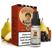 Tom Klark - Zärtlicher Schurke - Nikotinsalz Liquid 20mgTom Klark - Zärtlicher Schurke - Nikotinsalz Liquid 20mgGeschmack: Tom Klark's Zärtlicher Schurke Nikotinsalz Liquid bietet ein einzigartiges Dampferlebnis mit einer zarten und dennoch komplexen Geschmacksnote. Dieses Liquid kombiniert den robusten Grundton von natürlichem Tabak (NET) mit sanften Fruchtnoten und einem Hauch von Birne, die dem Geschmack eine bezaubernde Fülle und Dimension verleiht. Inhaltstoffe: Propylenglycol (PG) E1520 (Ph. Eur.), natürliche/naturidentische Aromastoffe, NikotinFlasche: 1x10ml PET Flasche mit Kindersicherungsverschluss Mischungsverhältnis: 60 VG / 40 PG 16027tom Klarks Liquid5,60 CHFsmoke-shop.ch5,60 CHF