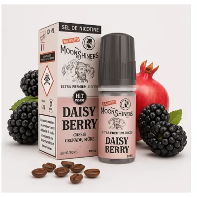 Daisy Berry 10ML - MOONSHINERS - Beerig Fruchtig Kaffee- 20 mg NikotinsalzDaisy Berry 10ML - MOONSHINERS - Beerig FruchtigUltra Premium JuiceGeschmack: dieses beerig Liquid ist süss und Lecker mit einem Hauch Kaffee und schmeckt allen FruchtliebhabernGeschmack: Brombeere, Granatapfel und ein schuss Kaffeegeschmack13726Moonshiners - Premium Liquids5,50 CHFsmoke-shop.ch5,50 CHF