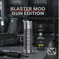 KIT - Blaster Gun Edition - BD Vape - 18650 LED RGB - 26 mm - GunmetalBlaster mod und Precisio Sub-Ohm Blaster Edition, eine verheerende Kombo mit unvergleichlichem Stil.Funktioniert mit einem High-End-Akku BD-PRO XT55 21700 5500mAh oder 18650 (nicht enthalten).Dank des leistungsstarken und zuverlässigen Mosfets ist keine Leistungsanpassung erforderlich.Die Leistung eines mechatronischen Mods, die Sicherheit eines elektronischen Mods, ein mechatronischer Mod!Precisio Sub-Ohm Blaster Edition Tank mit einem Fassungsvermögen von 4,5/2ml und Top-Filling.Sehr präzise einstellbare Top-Airflow, perfekt für RDL- bis DL-Züge.RGB-LED-System, das die verbleibende Akkulaufzeit anzeigt.Das Design aus rostfreiem Stahl verleiht dem Gerät eine hohe Robustheit.Das rutschfeste Design liegt gut in der Hand und ist sehr gut verarbeitet.Batterie:  18650 oder 21700 nicht im Lieferumfang enthalten !16302BD Vape129,90 CHFsmoke-shop.ch129,90 CHF