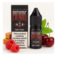 Prohibition Potions - Grace's Secret Salt 10ml E-liquid - 20mg (Nikotinsalz)Lieferumfang: Prohibition Potions - Grace's Secret Salt 10ml E-liquid - 20mg (Nikotinsalz)Grace's Secret Nic Salt E-Liquid von Prohibition Potions ist eine verführerische Mischung aus saftigen Kirschen und weichem Himbeer-Toffee mit einem verlockenden Hauch von kalter Minze. Die kühle Minze hebt diesen saftigen Geschmack auf eine andere Ebene und ist etwas ganz Besonderes für Liebhaber von weichen, fruchtigen Süßigkeiten.Prohibition Potions bietet eine Reihe von unverwechselbaren Geschmacksrichtungen an, die in 10ml Flaschen mit 10mg oder 20mg Nikotinsalzmischungen erhältlich sind.Eigenschaften:PG/VG: 50:50Geschmacksnoten: Blaubeere, Himbeere, EisHergestellt in Großbritannien10mg und 20mg NikotinsalzformulierungFlaschengröße: 10mlPG/VG 50/50 NIkotinsalz 20 mg14076Prohibitoin Vapes CO 20125,80 CHFsmoke-shop.ch5,80 CHF