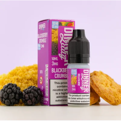 10 ml Dinner Lady - Blackberry Crumble TPD2 vers. NikotinstärkenLieferumfang: 1x 10 ml Dinner Lady - Blackberry Crumble TPD2 mit 3 oder 6mg NikotinDinner Lady - Blackberry Crumble - Warme britische Brombeere gekrönt mit einem knusprigen buttrigem Streusel. Pet 10ml TPD 250&nbsp;VG 50PG6878Dinner Lady4,10&nbsp;CHFsmoke-shop.ch4,10&nbsp;CHF