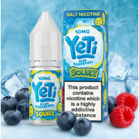 Yeti Sourz Blue Raspberry Ice 10ml E-Liquid - Salt 20mg
