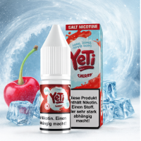 Yeti Salt - Nikotinsalz - Cherry - 20 mg NikotinsalzLieferumfang: 1x Yeti Nikotinsalz - Cherry 20mgGeschmack: Kirsche mit einem hauch Menthol Inhalt: 10 mlNikotingehalt: 20mg Mischverhältnis: 40% PG / 60% VGInhaltstoffe: Propylenglykol, pflanzliches Glyzerin, AromenSchnelle NikotinaufnahmeSanfteres Gefühl im Hals, trotz höherer Dosierungneutralerer GeschmackOptimal nutzbar für POD Systeme oder MTL Tanks8886Yeti E-Liquid UK5,50 CHFsmoke-shop.ch5,50 CHF