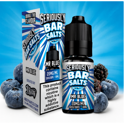 Doozy Vape - Seriously Bar Salts Mr Blue 10ml - 20mgDie von Doozy Vape kreierten Seriously Bar Salts sind eine Sammlung einiger der beliebtesten Einweg-Vape-Aromen, die in einem praktischen nachfüllbaren E-Liquid hergestellt werden, das perfekt für Low-Power-Mouth-to-Lung-Vaping-Kits geeignet ist und mühelos die Verwendung einer Einweg-E-Zigarette zu einem Bruchteil der Kosten nachahmt.Geschmack: Seriously Bar Salts bringt Ihnen Mr. Blue: Eine erstaunliche Mischung aus gemischten Beeren mit einer zart süß-sauren Note.Seriously Bar Salts Nikotinsalz-E-Liquids sind in den Stärken 20 mg Nikotin erhältlich und werden in einer praktischen 10-ml-Flasche geliefert.Ihre 50/50 VG/PG-Mischung macht sie am besten geeignet für Mund-zu-Lunge-Starterkits, Pod-Geräte und Pod-Mod-Kits.Doozy Vape - Seriously Bar Salts Mr Blue 10ml - 20mg50% | VG / PG13883Doozy Liquids5,50 CHFsmoke-shop.ch5,50 CHF