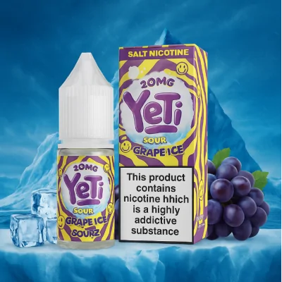 Yeti Sourz Grape Ice 10ml E-Liquid - Salt 20mgLieferumfang: 1x Yeti Sourz Grape Ice 10ml E-Liquid - Salt 20mgGeschmack:Erleben Sie die perfekte Mischung aus saurem Schnee und gekühlten grünen und violetten Trauben, die Ihre Geschmacksknospen erfrischt und zufrieden stellt.Yeti Sourz Grape Ice - enthält 20mg Nikotin pro 10ml FlascheVG/PG 60/40Schnelle NikotinaufnahmeSanfteres Gefühl im Hals, trotz höherer Dosierungneutralerer GeschmackOptimal nutzbar für POD Systeme oder MTL Tanks15493Yeti E-Liquid UK5,50 CHFsmoke-shop.ch5,50 CHF