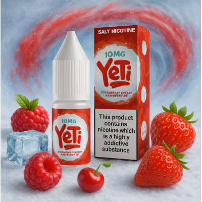 Yeti Salt - Strawberry Cherry Raspberry ICE - Salt 20mgLieferumfang: 1xYeti Salt - Strawberry Cherry Raspberry ICE - Salt 20mgGeschmack:Der ultimative rote Slushy-Geschmack, der alle deine Lieblingsfrüchte in einem köstlichen Getränk vereint und dich direkt ins Yeti-Kino bringt, wo dein Hirn einfriert, sobald du dich hinsetzt!Strawberry Cherry Raspberry ICE enthält 20mg Nikotin pro 10ml FlascheVG/PG 60/40Schnelle NikotinaufnahmeSanfteres Gefühl im Hals, trotz höherer Dosierungneutralerer GeschmackOptimal nutzbar für POD Systeme oder MTL Tanks15483Yeti E-Liquid UK5,50 CHFsmoke-shop.ch5,50 CHF Yeti Salt - Strawberry Cherry Raspberry ICE - Salt 20mgLieferumfang: 1xYeti Salt - Strawberry Cherry Raspberry ICE - Salt 20mgGeschmack:Der ultimative rote Slushy-Geschmack, der alle deine Lieblingsfrüchte in einem köstlichen Getränk vereint und dich direkt ins Yeti-Kino bringt, wo dein Hirn einfriert, sobald du dich hinsetzt!Strawberry Cherry Raspberry ICE enthält 20mg Nikotin pro 10ml FlascheVG/PG 60/40Schnelle NikotinaufnahmeSanfteres Gefühl im Hals, trotz höherer Dosierungneutralerer GeschmackOptimal nutzbar für POD Systeme oder MTL Tanks15483Yeti E-Liquid UK5,50 CHFsmoke-shop.ch5,50 CHF