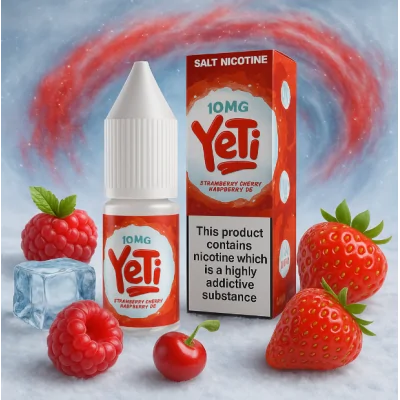 Yeti Salt - Strawberry Cherry Raspberry ICE - Salt 20mgLieferumfang: 1xYeti Salt - Strawberry Cherry Raspberry ICE - Salt 20mgGeschmack:Der ultimative rote Slushy-Geschmack, der alle deine Lieblingsfrüchte in einem köstlichen Getränk vereint und dich direkt ins Yeti-Kino bringt, wo dein Hirn einfriert, sobald du dich hinsetzt!Strawberry Cherry Raspberry ICE enthält 20mg Nikotin pro 10ml FlascheVG/PG 60/40Schnelle NikotinaufnahmeSanfteres Gefühl im Hals, trotz höherer Dosierungneutralerer GeschmackOptimal nutzbar für POD Systeme oder MTL Tanks15483Yeti E-Liquid UK5,50 CHFsmoke-shop.ch5,50 CHF Yeti Salt - Strawberry Cherry Raspberry ICE - Salt 20mgLieferumfang: 1xYeti Salt - Strawberry Cherry Raspberry ICE - Salt 20mgGeschmack:Der ultimative rote Slushy-Geschmack, der alle deine Lieblingsfrüchte in einem köstlichen Getränk vereint und dich direkt ins Yeti-Kino bringt, wo dein Hirn einfriert, sobald du dich hinsetzt!Strawberry Cherry Raspberry ICE enthält 20mg Nikotin pro 10ml FlascheVG/PG 60/40Schnelle NikotinaufnahmeSanfteres Gefühl im Hals, trotz höherer Dosierungneutralerer GeschmackOptimal nutzbar für POD Systeme oder MTL Tanks15483Yeti E-Liquid UK5,50 CHFsmoke-shop.ch5,50 CHF